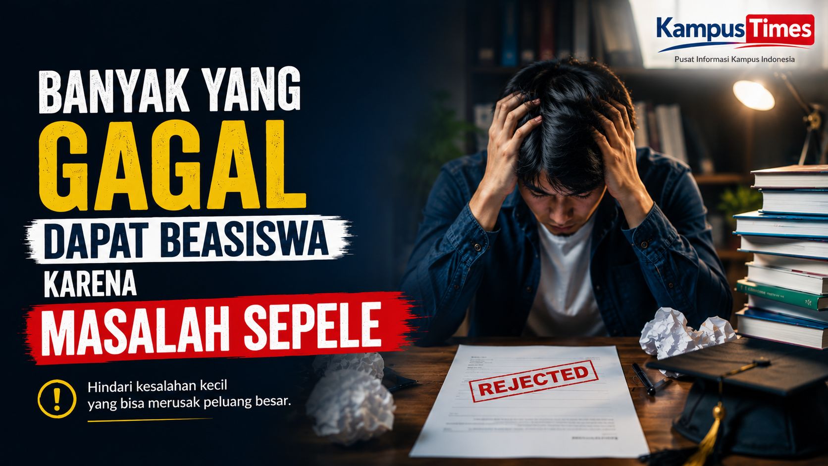 Kesalahan yang Sering Membuat Pendaftar Beasiswa Gagal, Nomor 5 Paling Sering Tidak Disadari