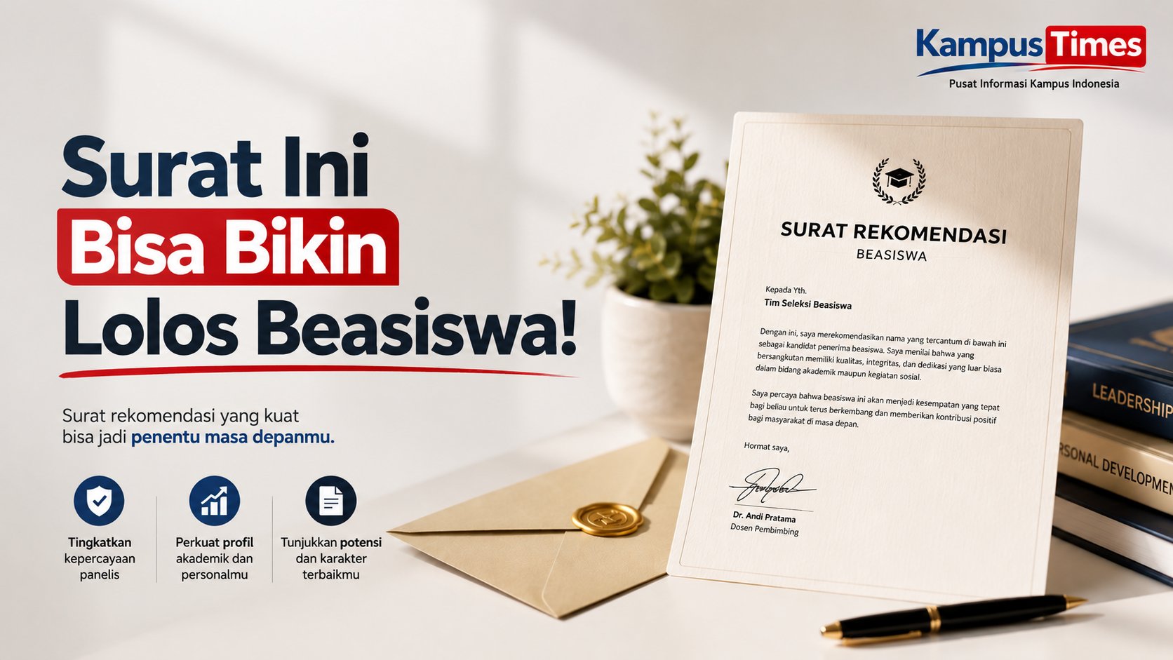 Contoh Surat Rekomendasi Beasiswa yang Profesional, Meyakinkan, dan Meningkatkan Peluang Lolos