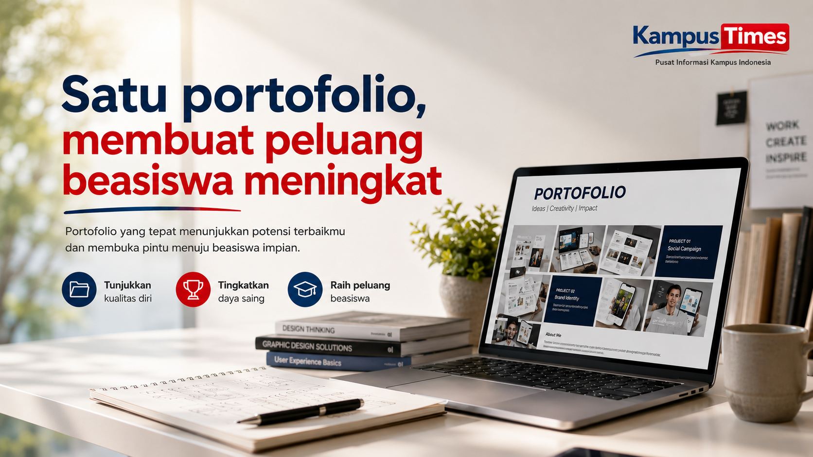 Cara Menyusun Portofolio untuk Seleksi Beasiswa agar Menarik Perhatian Reviewer Sejak Halaman Pertama