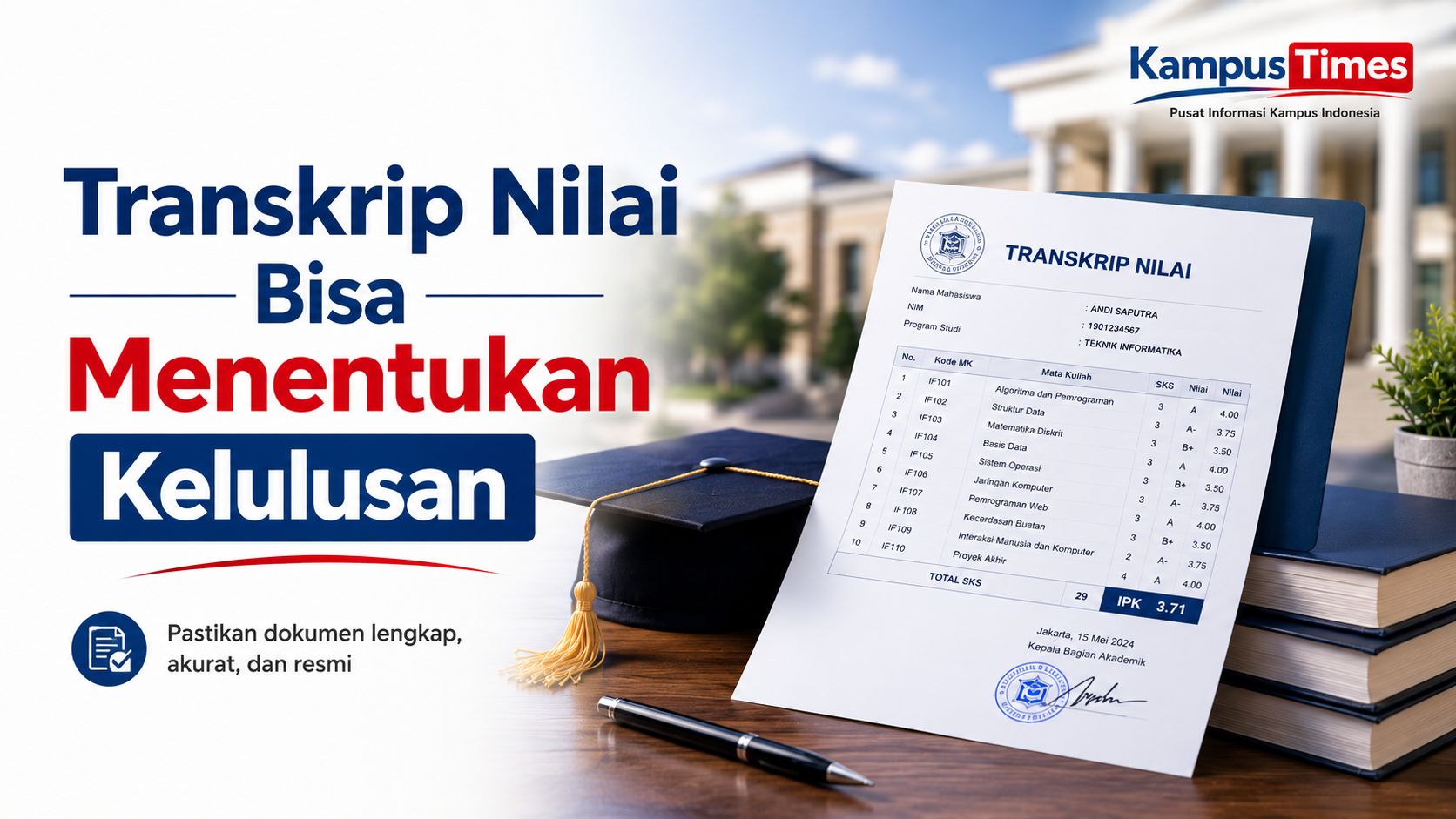 Cara Menyiapkan Transkrip Nilai untuk Beasiswa agar Lolos Seleksi Administrasi