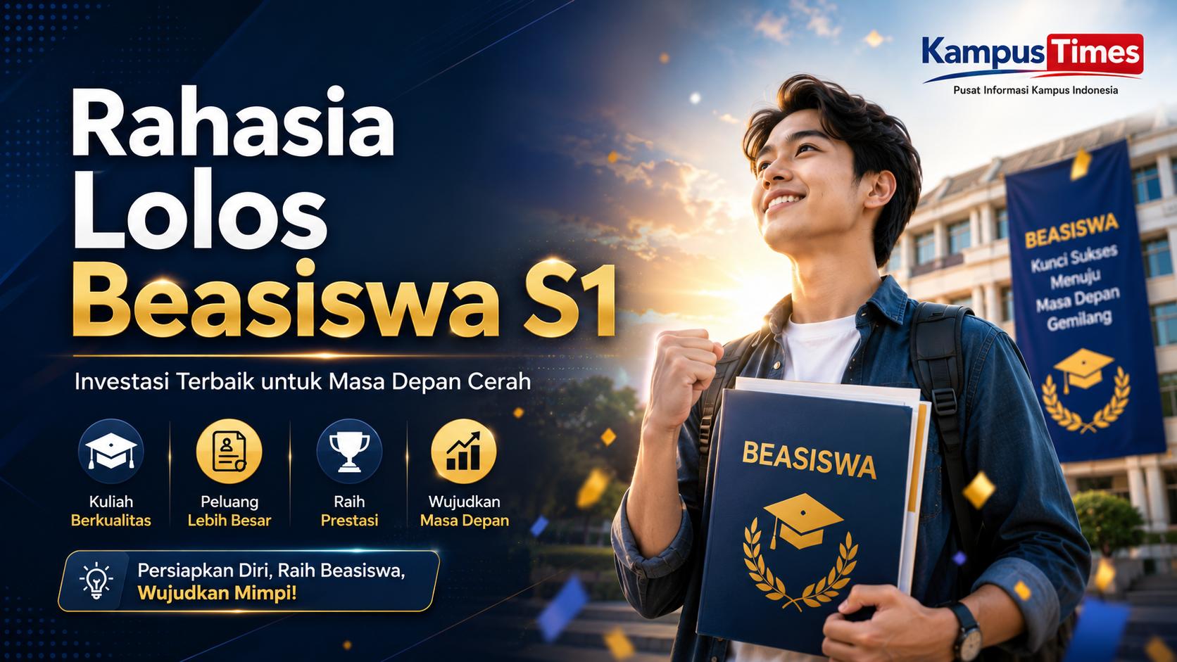 Cara Mendapatkan Beasiswa S1: Panduan Lengkap agar Lolos Seleksi dan Kuliah Tanpa Beban Biaya
