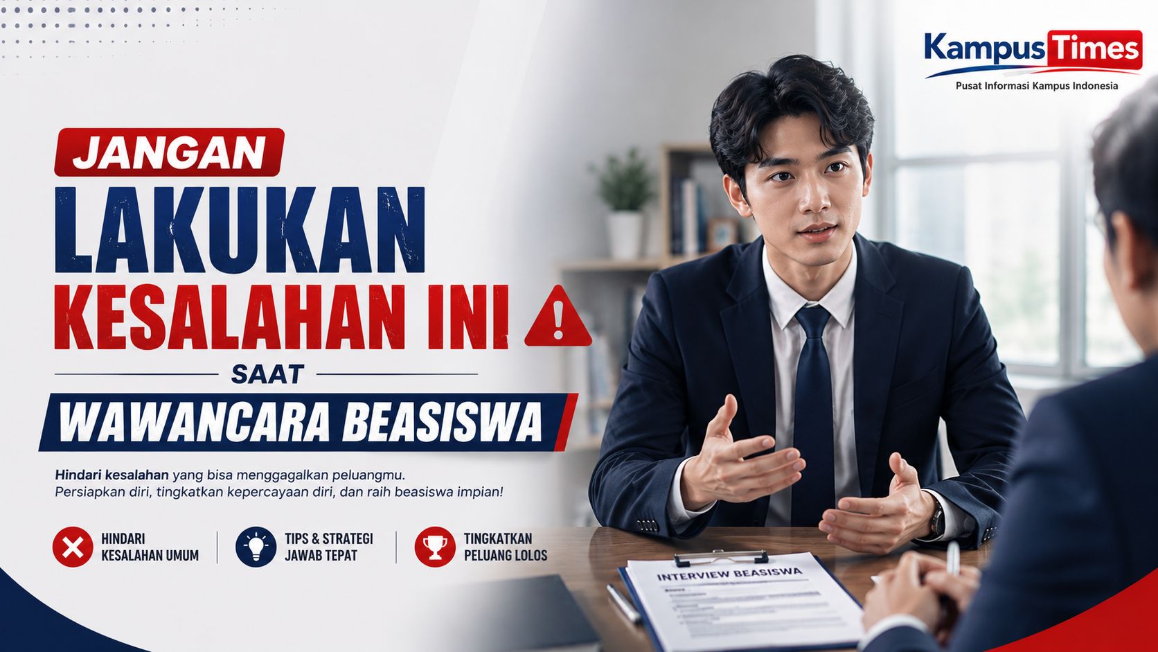 Kesalahan Fatal Saat Mengikuti Wawancara Beasiswa yang Bisa Menggagalkan Peluang Lolos