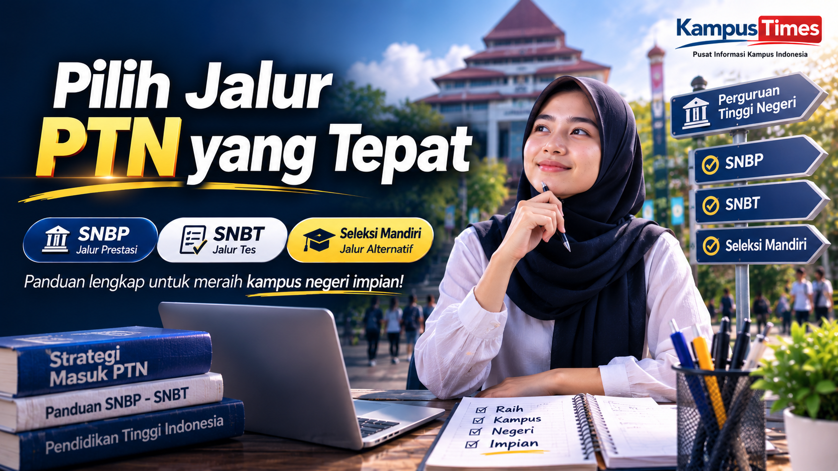 Cara Masuk PTN: Panduan Lengkap Jalur SNBP, SNBT, dan Seleksi Mandiri 2026