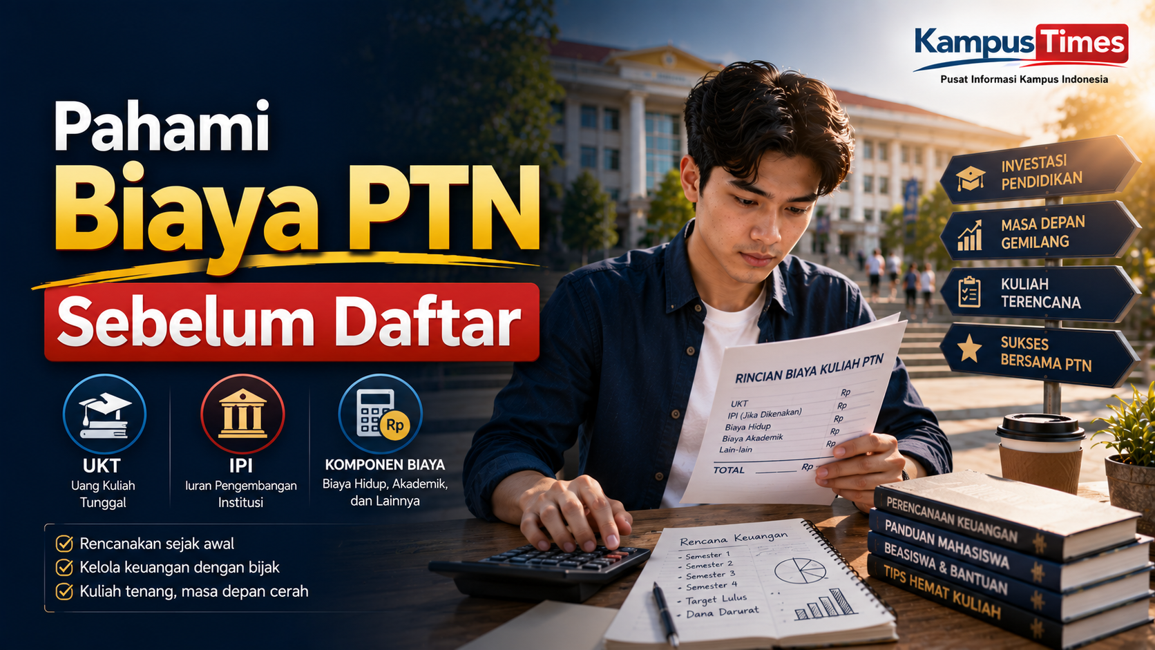 Biaya Kuliah di PTN: Panduan Memahami UKT, IPI, dan Komponen Biaya yang Wajib Diketahui