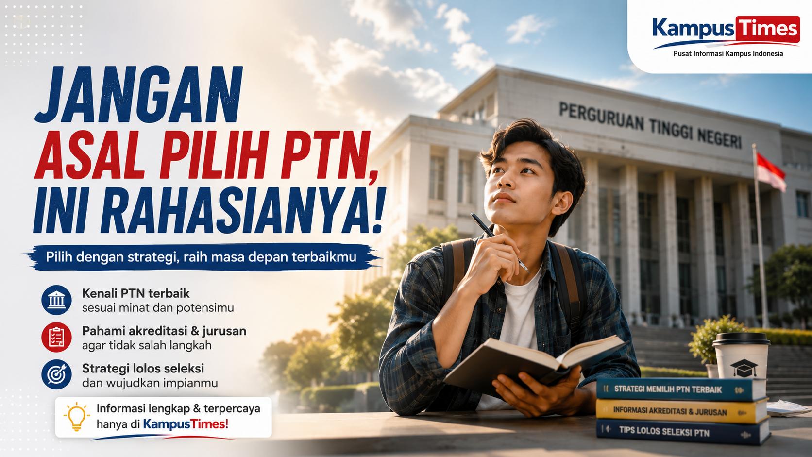 Cara Memilih PTN yang Tepat Berdasarkan Jurusan, Biaya, Lokasi, dan Peluang Masuk agar Tidak Salah Pilih
