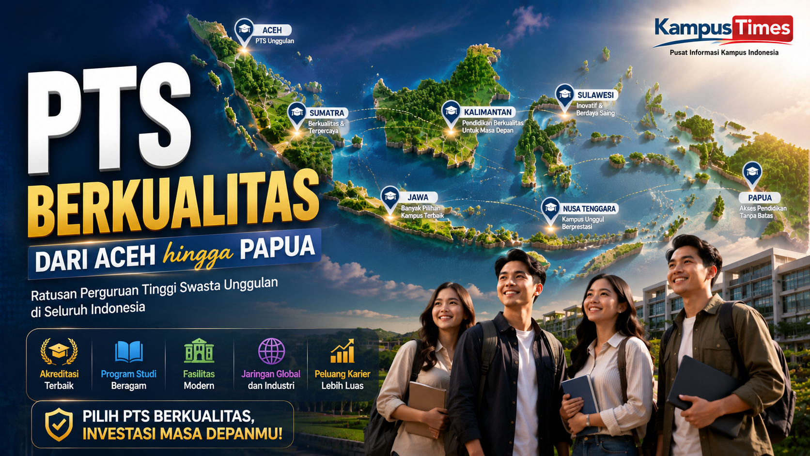 Daftar PTS di Indonesia: Panduan Memilih Perguruan Tinggi Swasta Terbaik dari Aceh hingga Papua