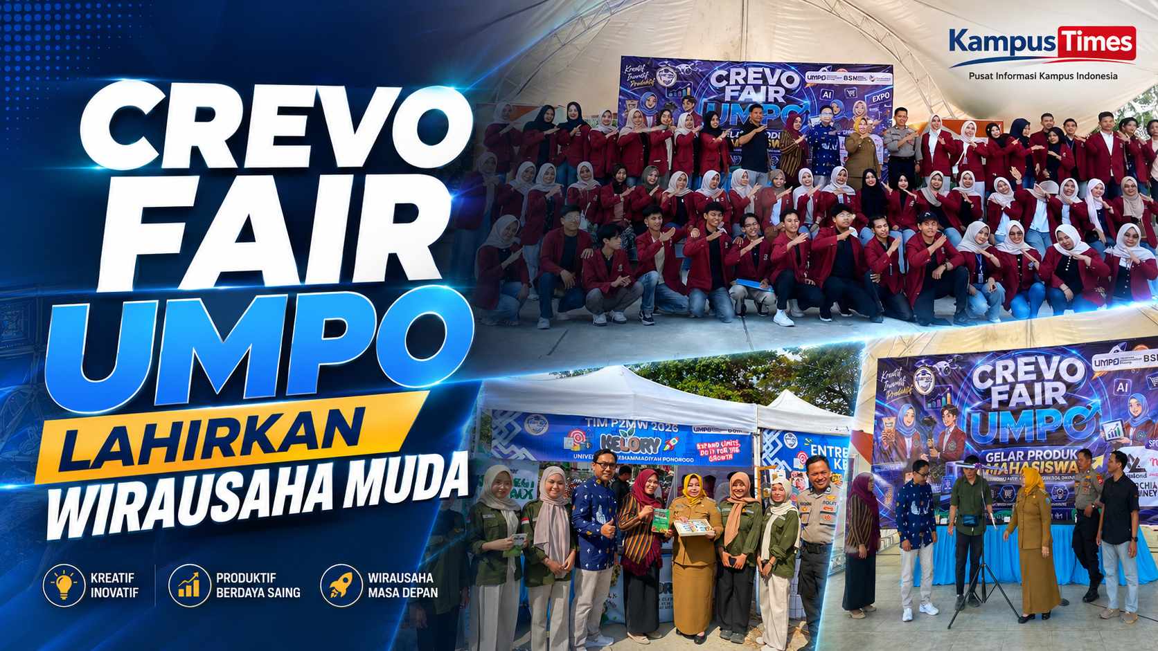 CREVO Fair UMPO 2026 Sukses Digelar, Ratusan Mahasiswa Tampilkan Produk Inovatif Siap Bersaing di Pasar