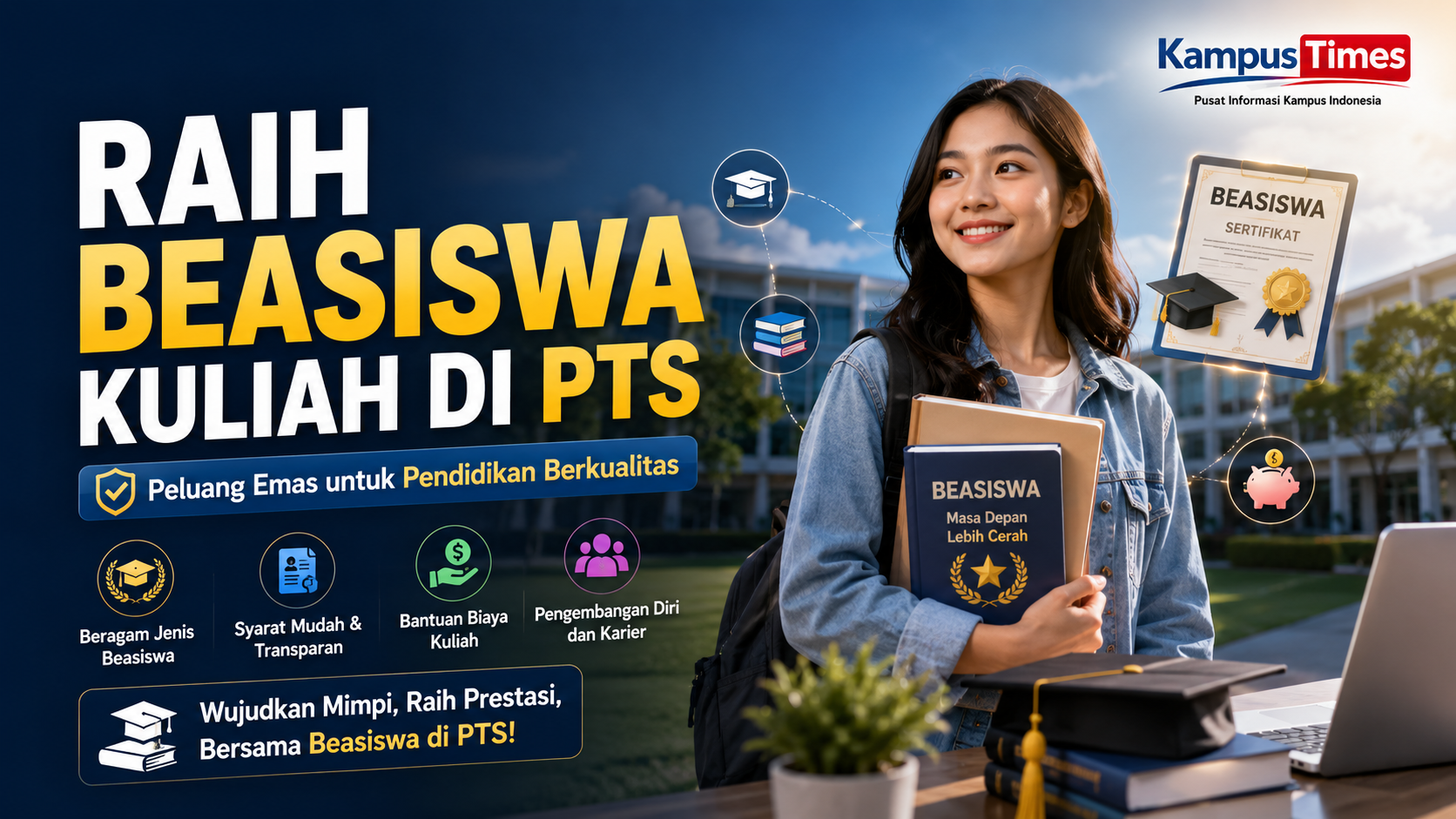Beasiswa di PTS: Panduan Lengkap Jenis Beasiswa dan Cara Mendapatkan Bantuan Biaya Kuliah