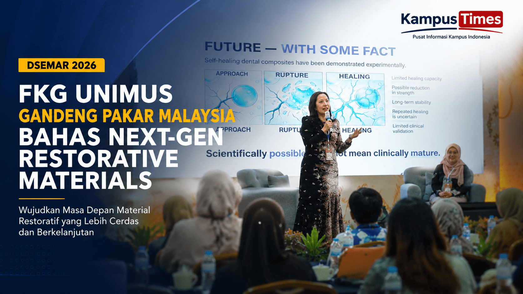 FKG UNIMUS dan Pakar Malaysia Bedah Inovasi Material Restorasi Gigi Generasi Baru di DSEMAR 2026