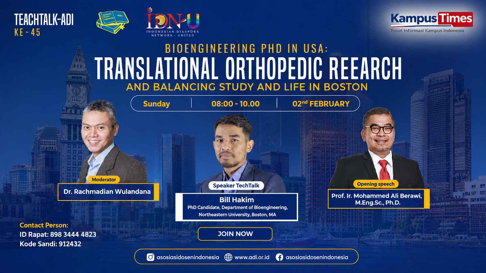 Lulusan ITB Ini Kembangkan Teknologi Pengobatan Osteoarthritis di Amerika Serikat