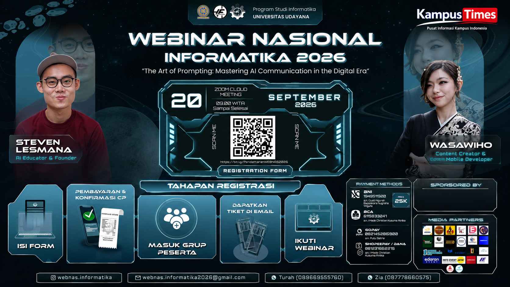 Webinar Nasional Informatika 2026: Kuasai Seni Prompting AI Bersama Praktisi Industri pada 20 September