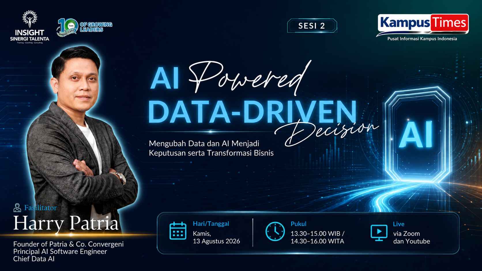 Webinar Gratis Insight Sinergi Talenta Bahas AI dan Data untuk Transformasi Bisnis
