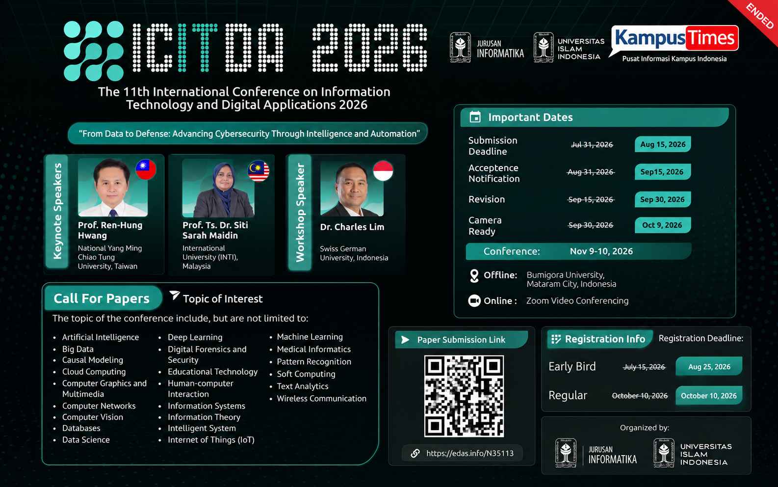 ICTOP 2026 Buka Call for Papers, Angkat Isu Cybersecurity dan AI