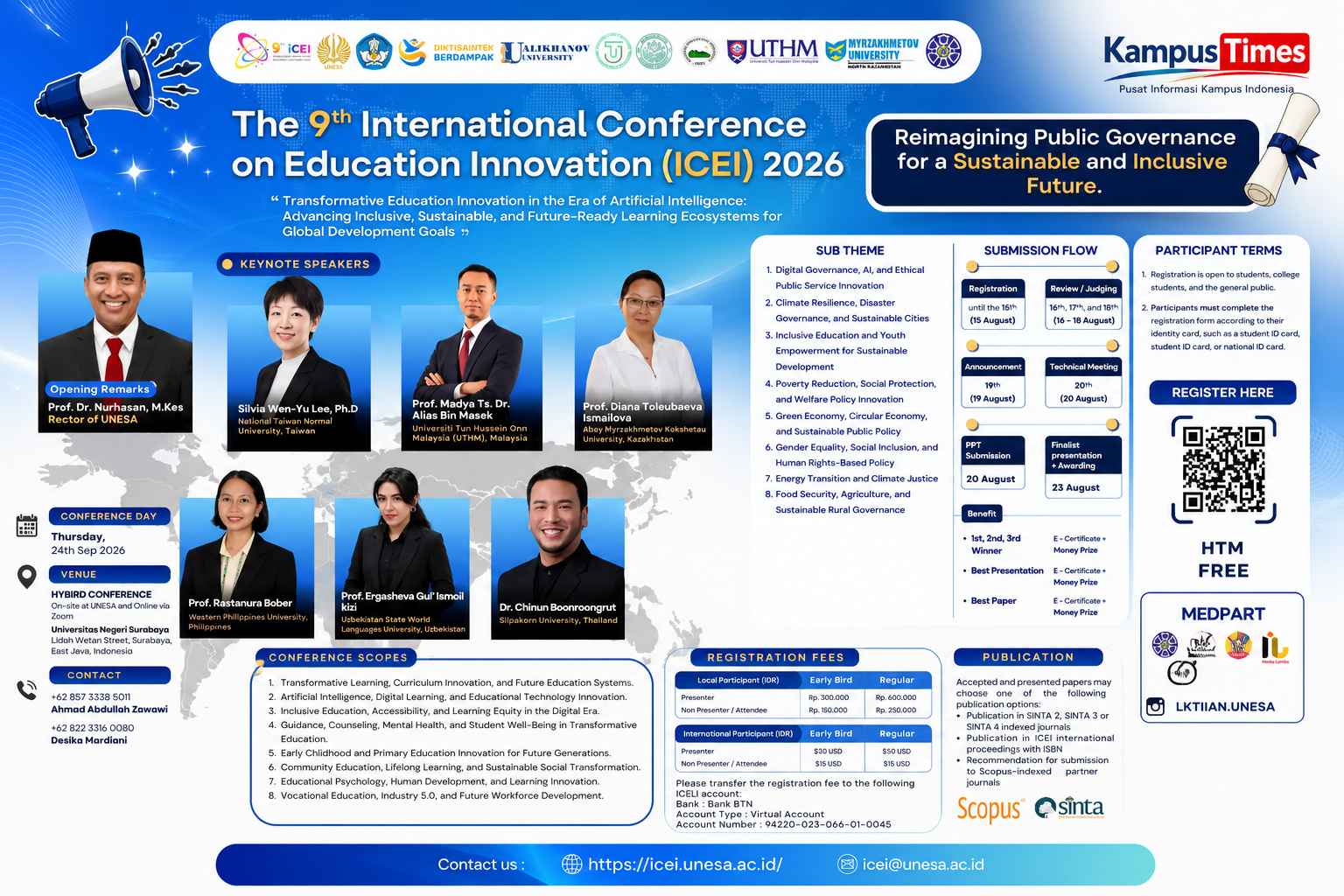 ICEI 2026 UNESA Buka Call for Papers, Angkat Inovasi Pendidikan di Era AI