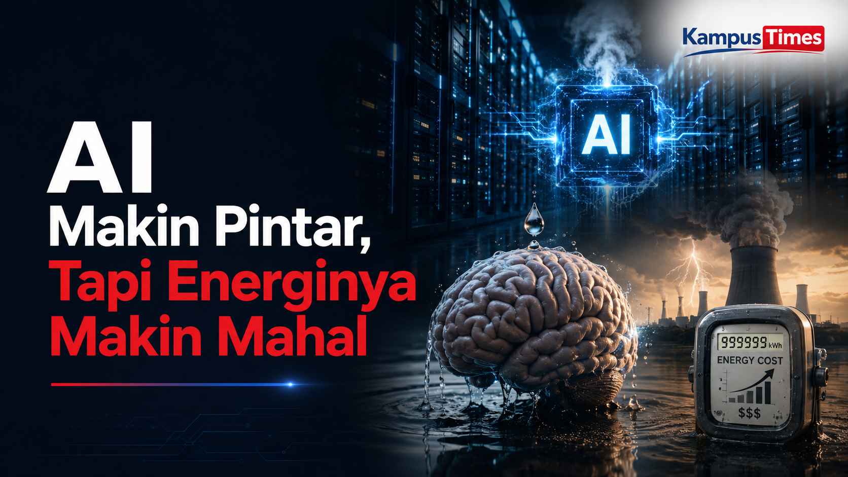 Krisis Energi dan Air Akibat AI: Mengapa Komputasi Harus Meniru Otak Manusia?