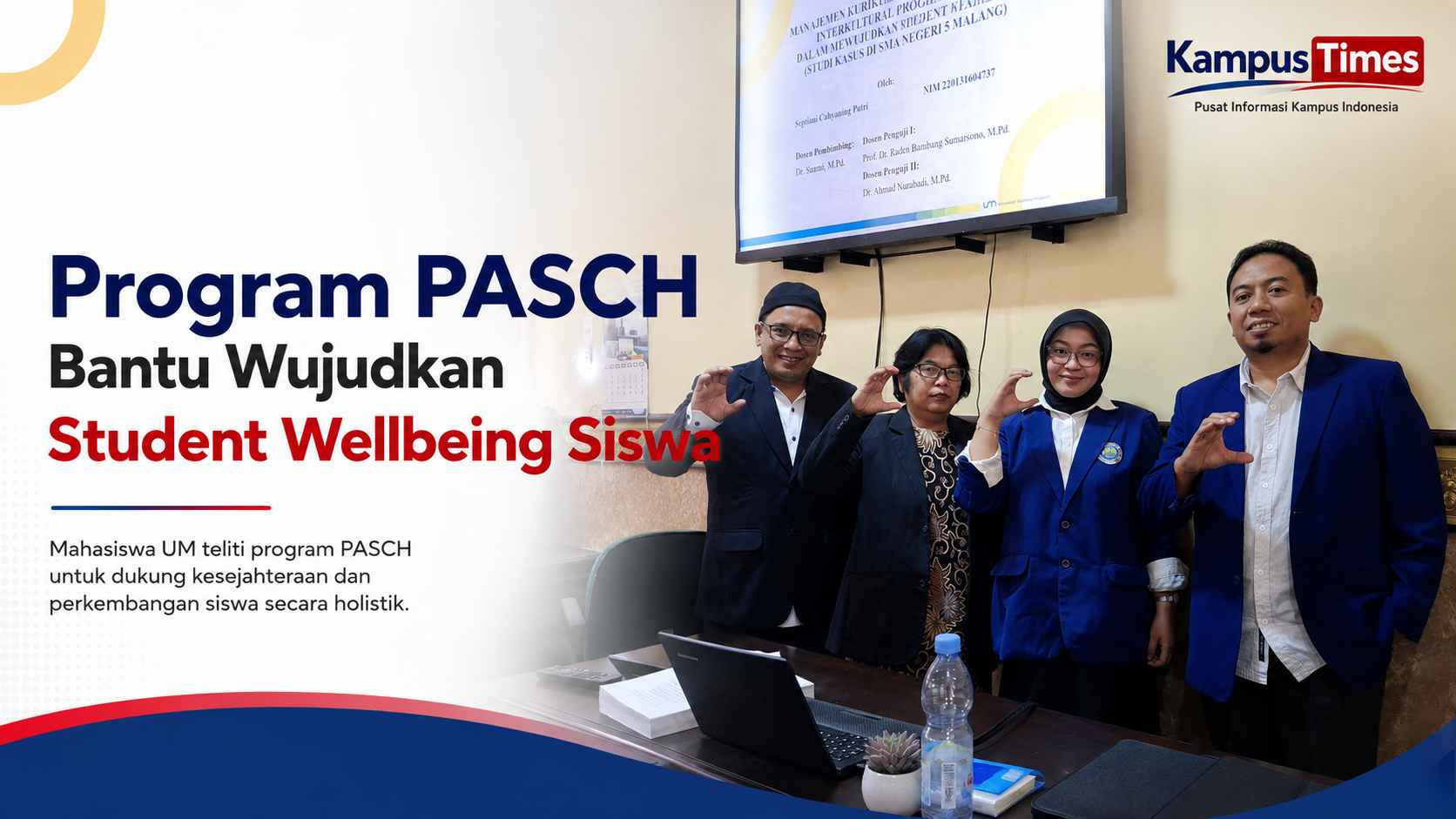 Mahasiswa UM Teliti Program PASCH untuk Tingkatkan Student Wellbeing Siswa