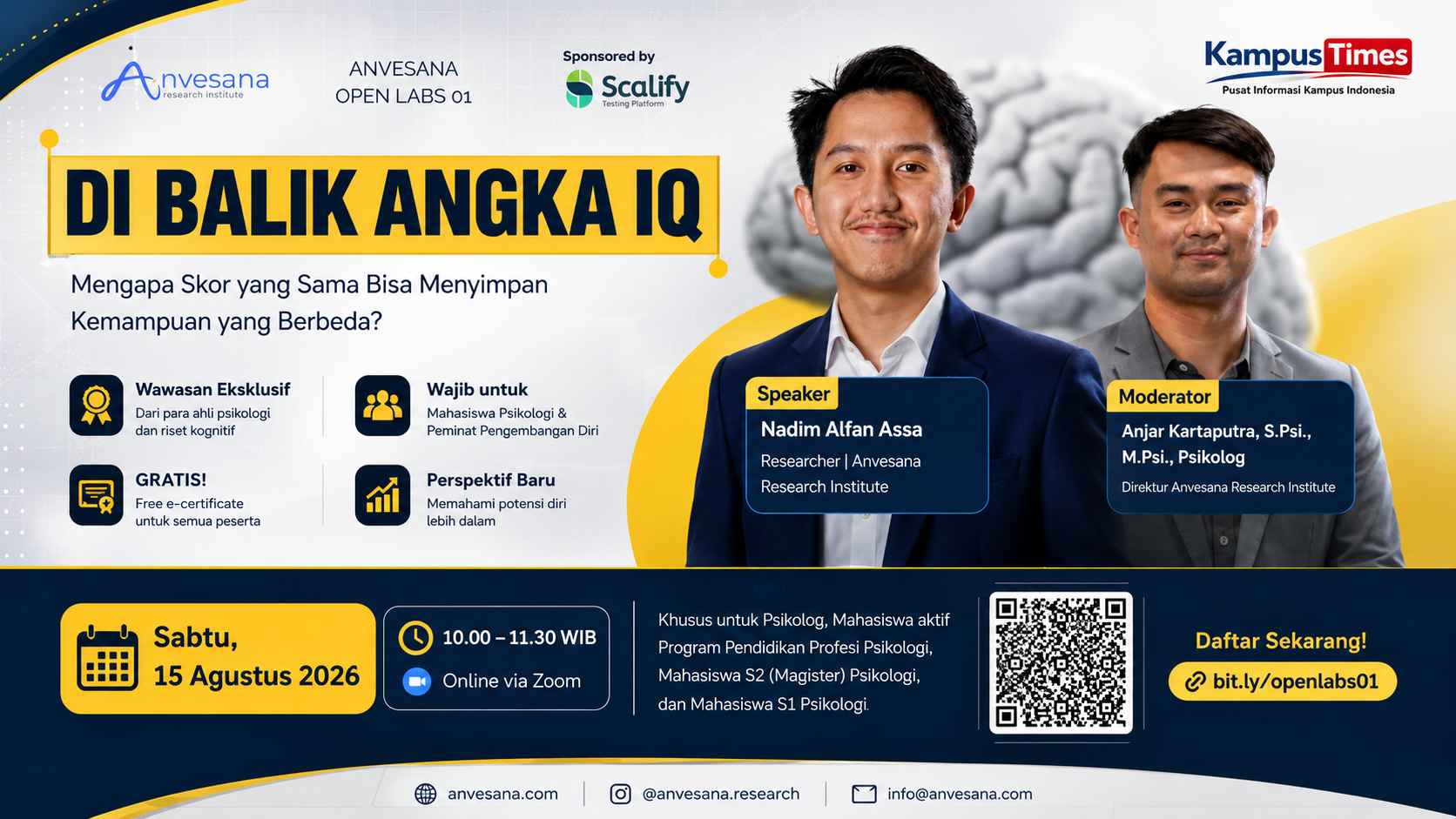 Di Balik Angka IQ: Webinar Gratis Bahas Mengapa Skor Sama Bisa Berbeda