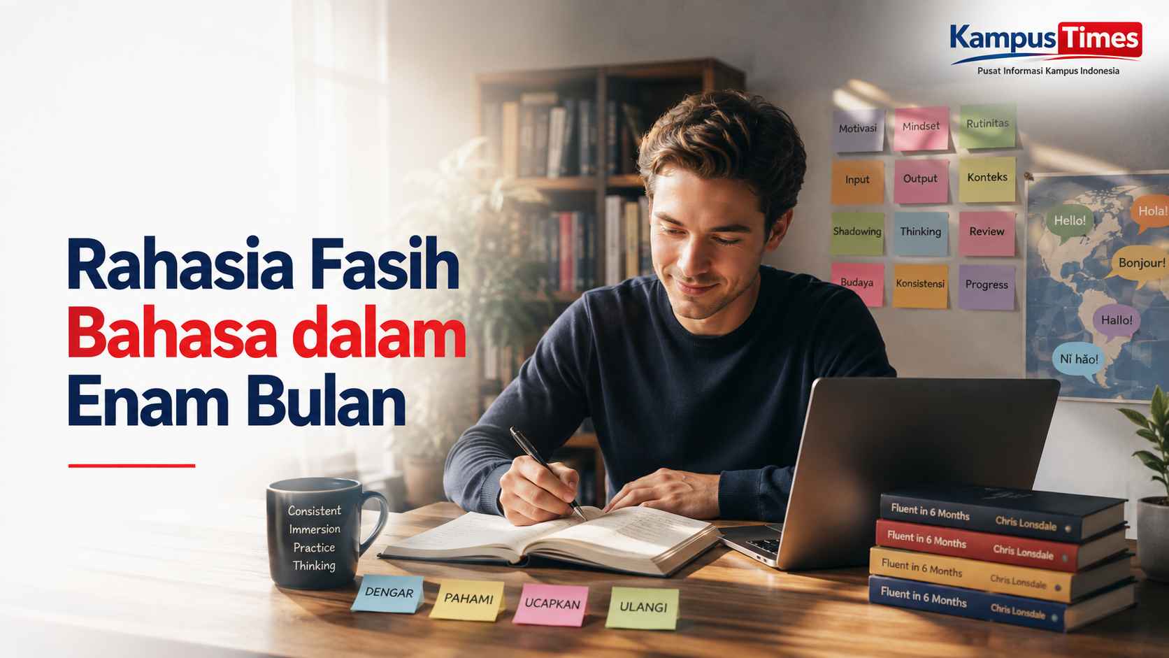 Cara Fasih Bahasa Kedua dalam 6 Bulan ala Chris Lonsdale