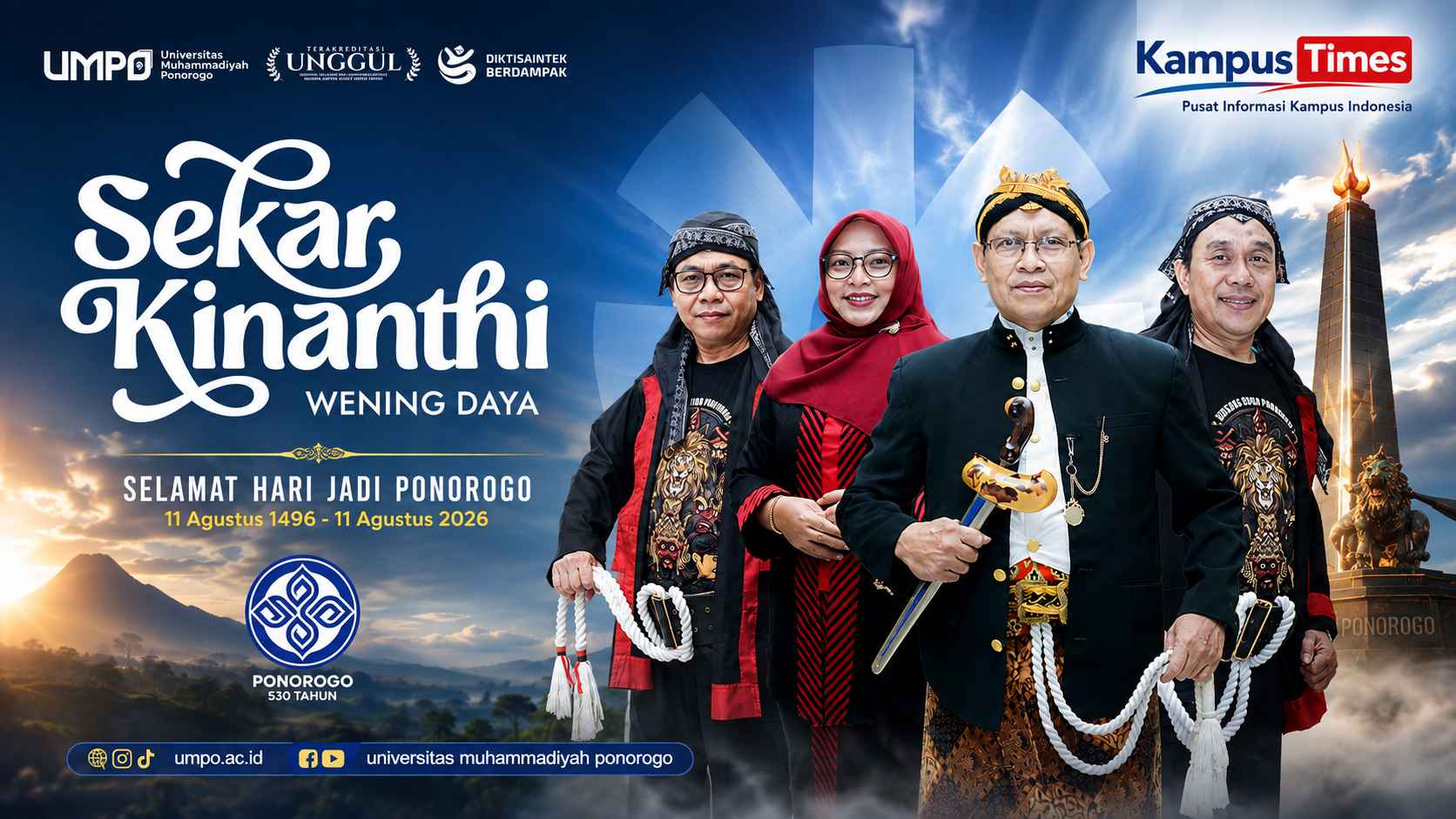 Hari Jadi Ponorogo ke-530, Rektor UMPO Maknai “Sekar Kinanti Wening Daya”