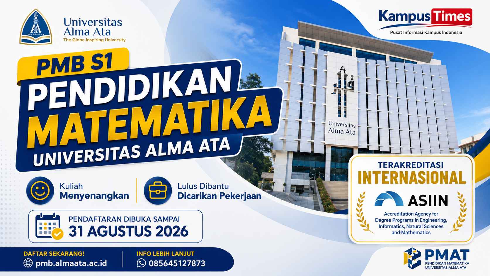 PMB S1 Pendidikan Matematika Universitas Alma Ata 2026 Dibuka, Cek Keunggulan dan Batas Pendaftarannya