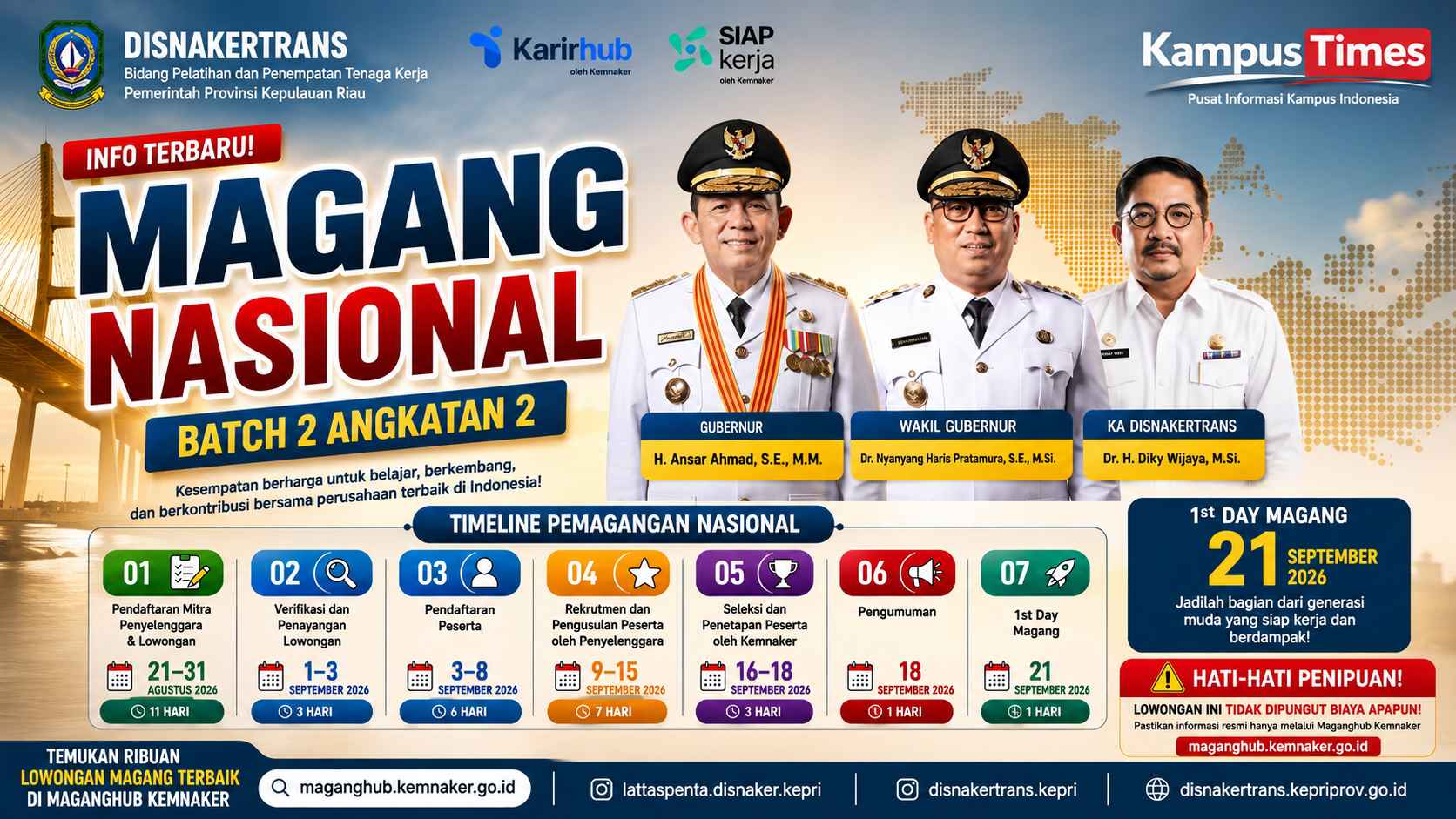 Magang Nasional Batch 2 Angkatan 2 Segera Dibuka, Cek Jadwal dan Tahapan Pendaftarannya