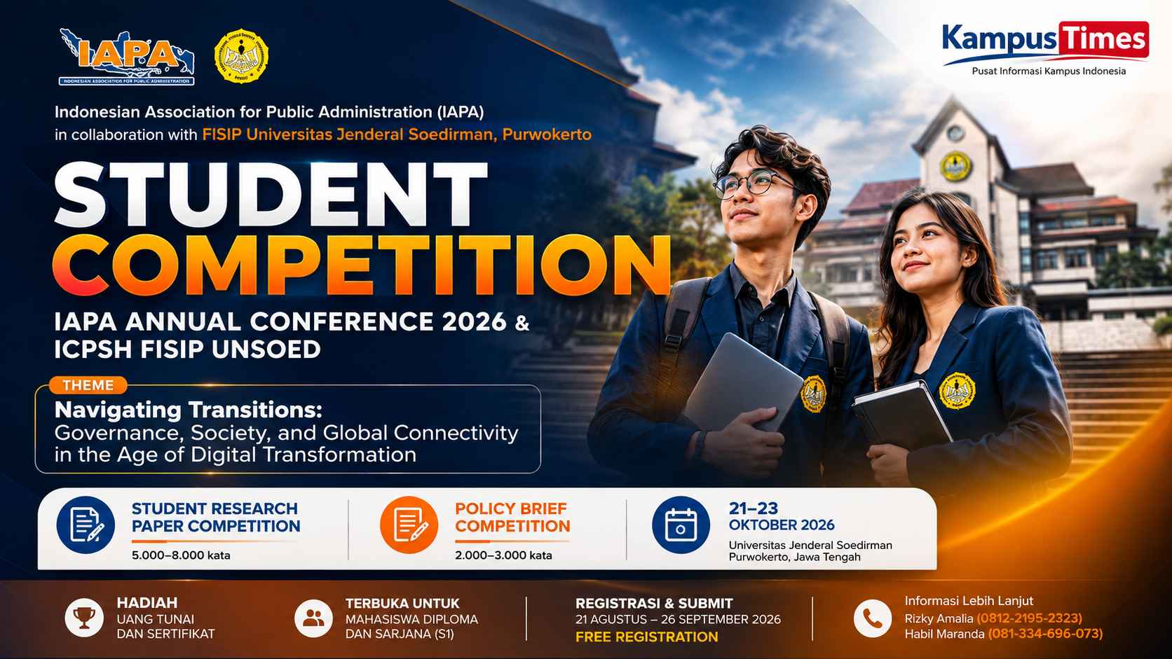 Student Competition IAPA Annual Conference 2026 Buka Kompetisi Riset dan Policy Brief untuk Mahasiswa