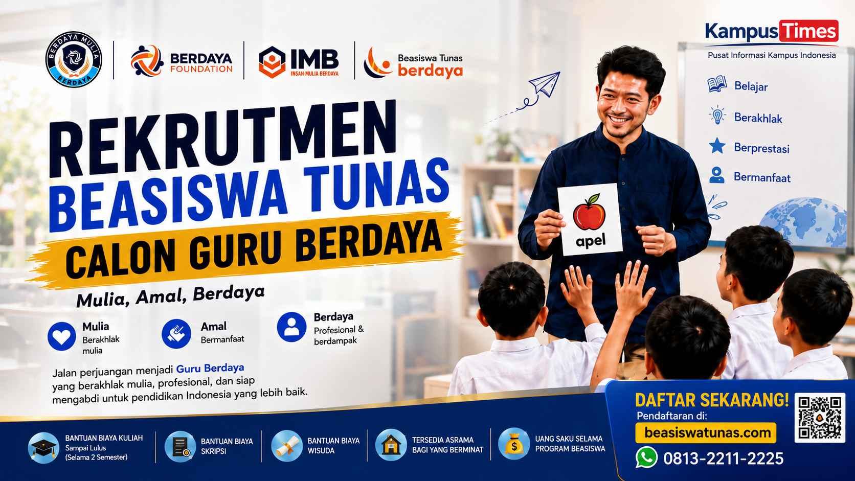 Beasiswa Tunas 2026 Dibuka, Khusus Calon Guru Berdaya dari Garut