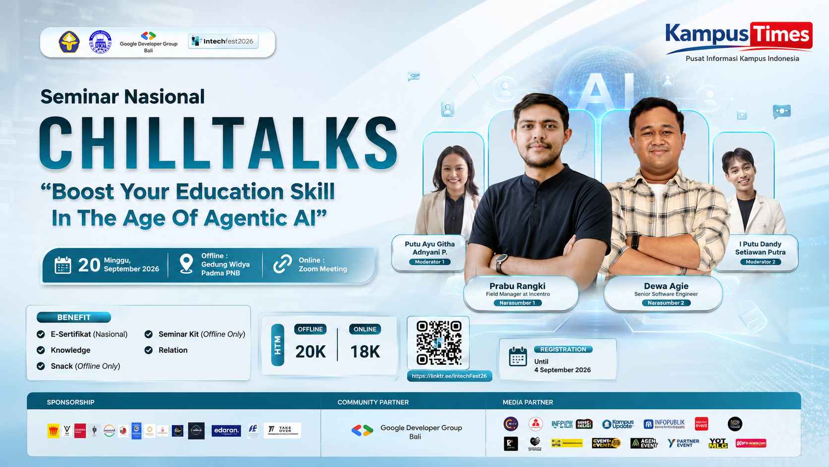 Seminar Nasional CHILLTALKS 2026 Bahas Skill Pendidikan di Era Agentic AI