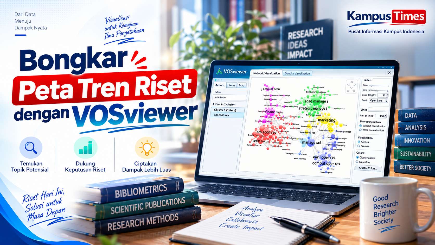 VOSviewer: Cara Memetakan Tren Riset dan Jaringan Ilmiah Secara Visual