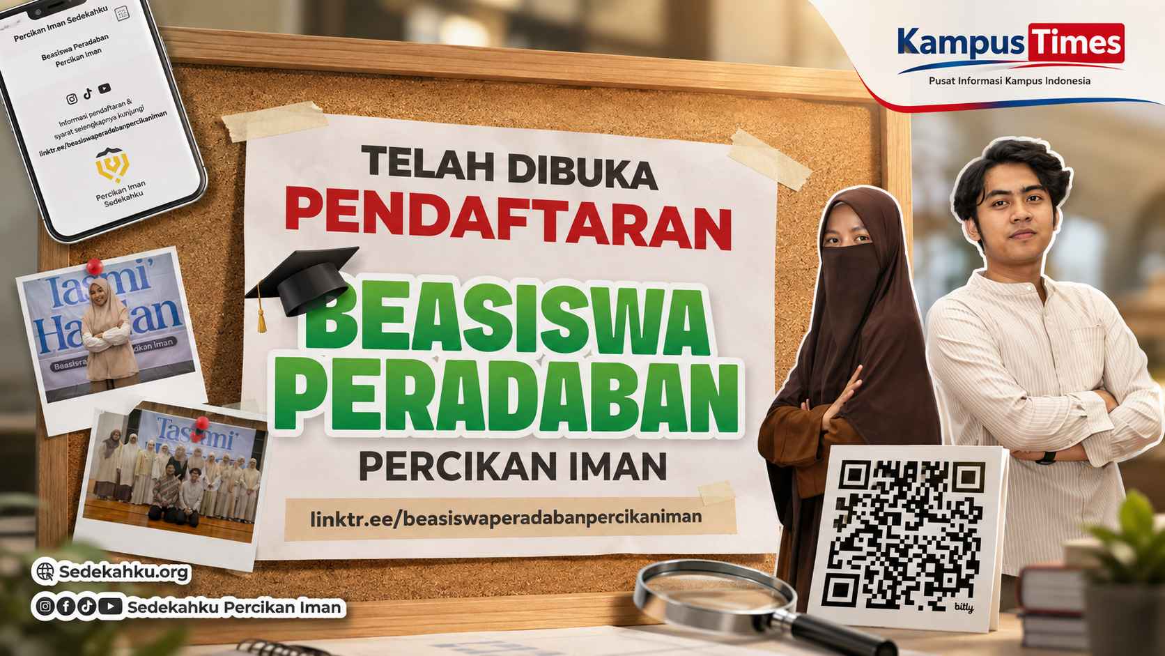 Beasiswa Peradaban Percikan Iman Dibuka, Kesempatan Mahasiswa Meraih Dukungan Pendidikan