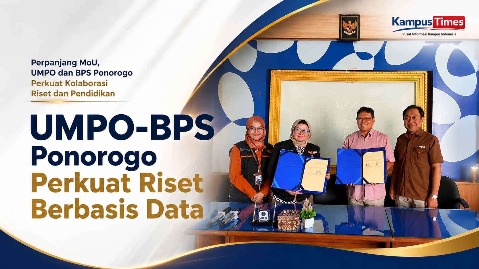 Perpanjang MoU, UMPO dan BPS Ponorogo Perkuat Kolaborasi Riset dan Pendidikan