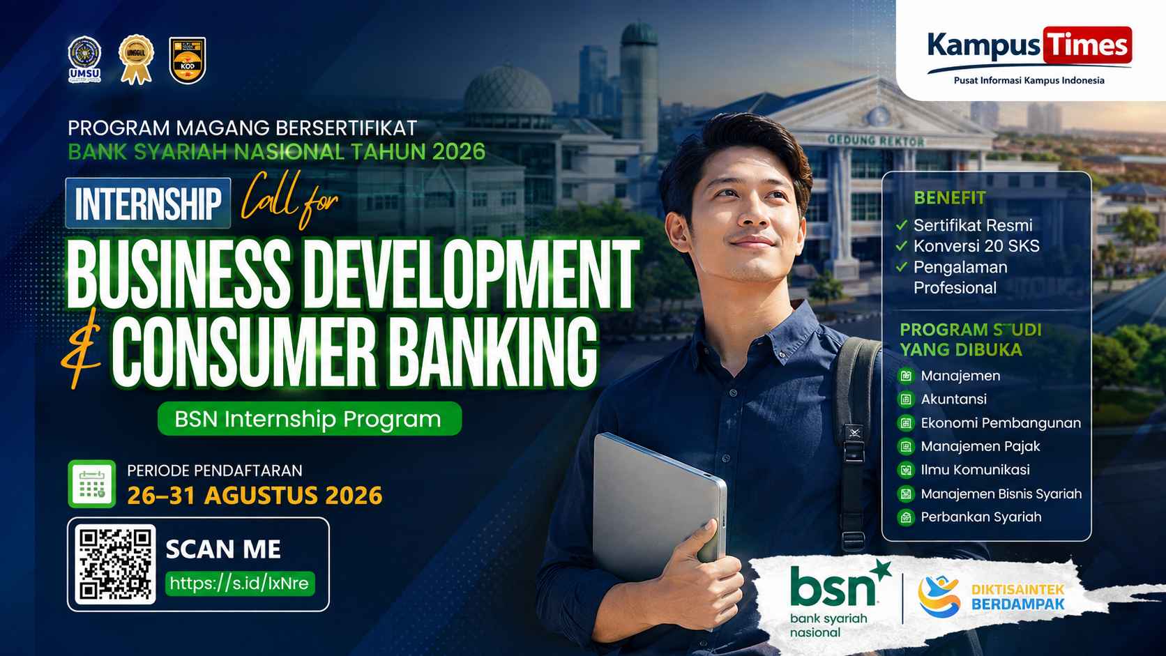 Magang BSN 2026 untuk Mahasiswa UMSU: Syarat, Prodi, Benefit, dan Cara Daftar