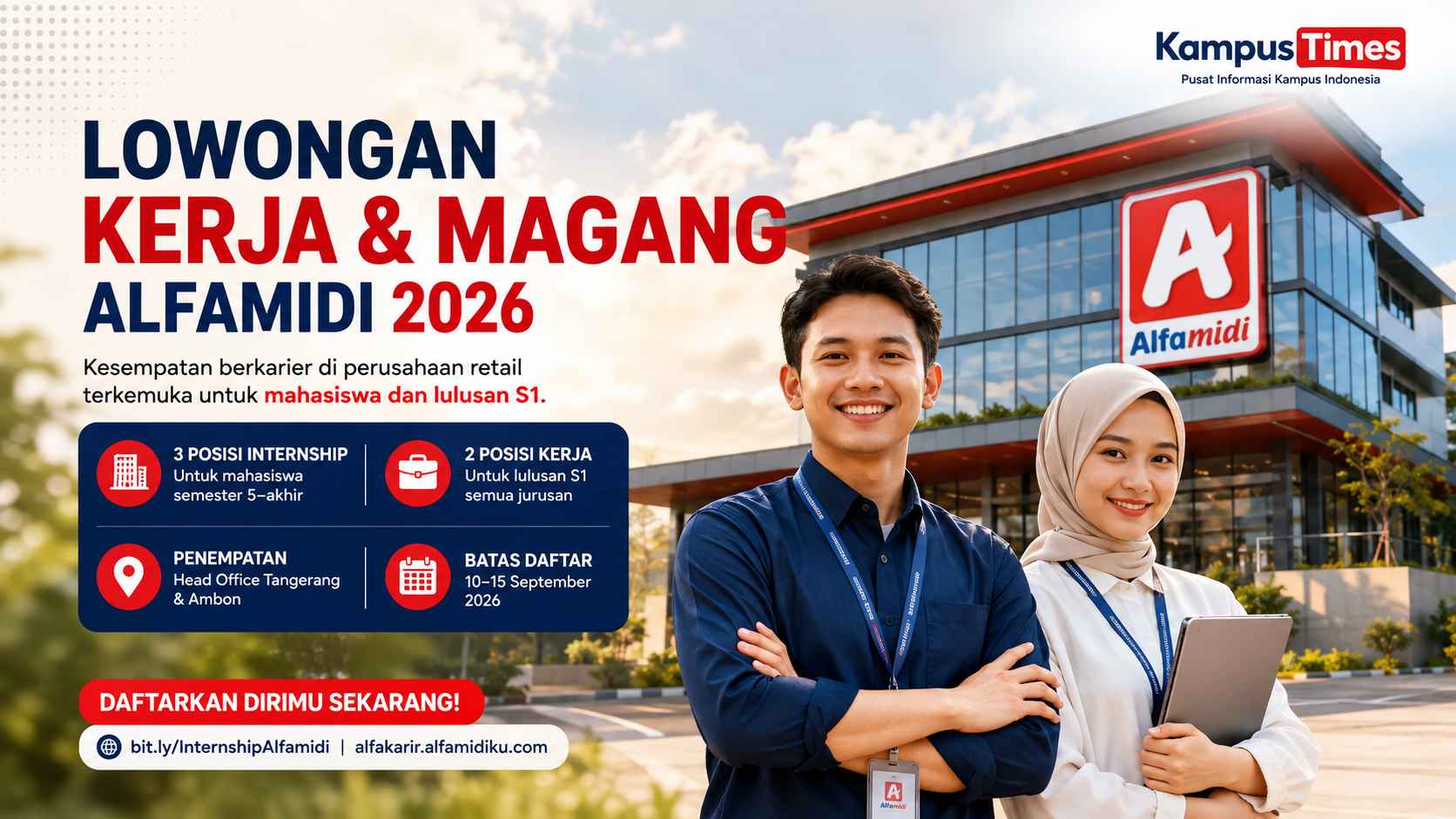 Lowongan Kerja dan Magang Alfamidi 2026, Buka 5 Posisi hingga September