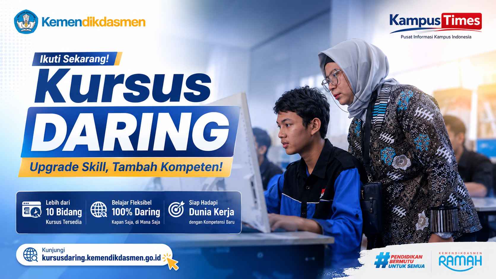 Kursus Daring Kemendikdasmen: Gratis Upgrade Skill dan Kompetensi untuk Dunia Kerja