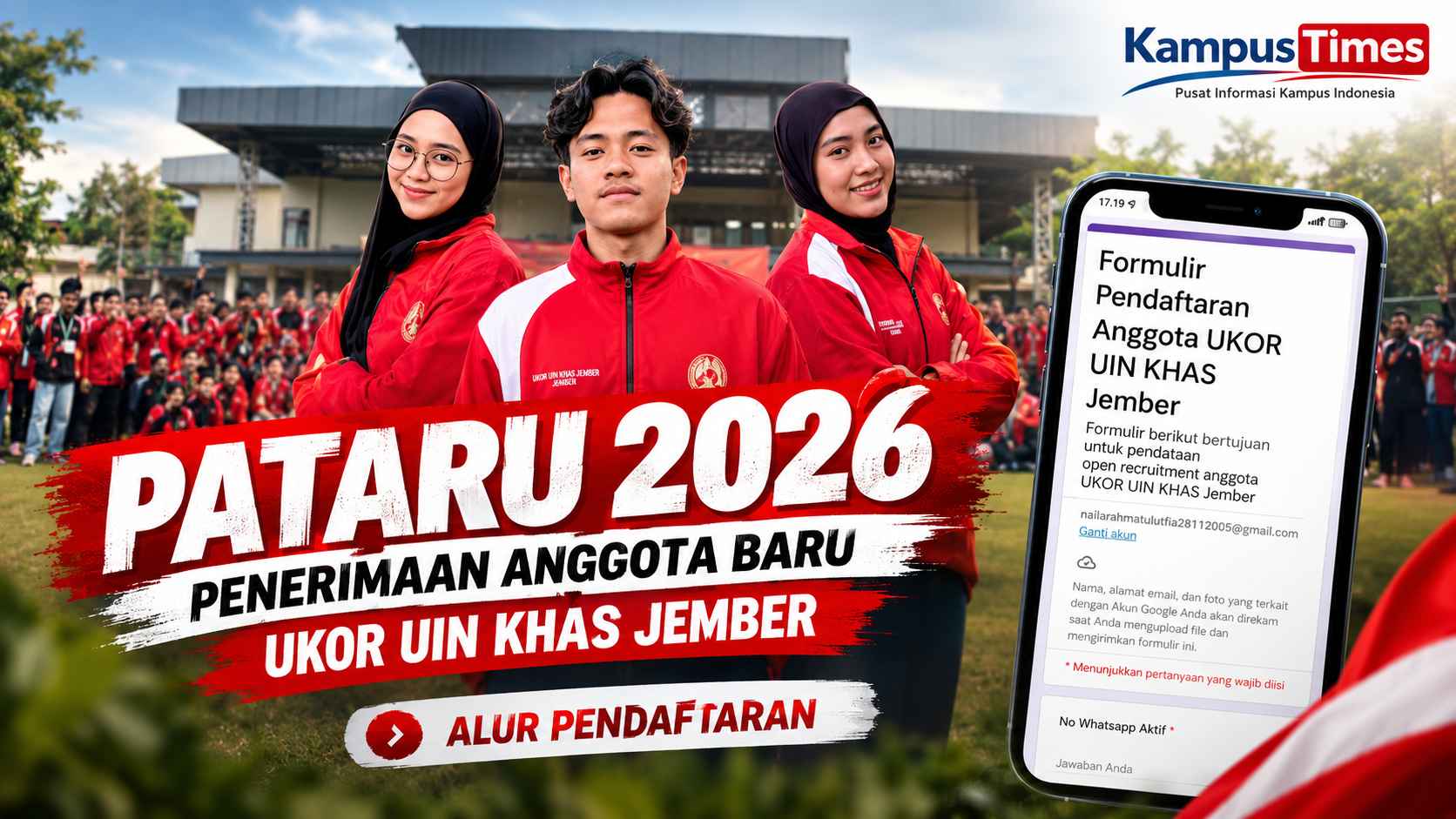 Pataru 2026 UKOR UIN KHAS Jember Dibuka, Ini Syarat dan Alurnya