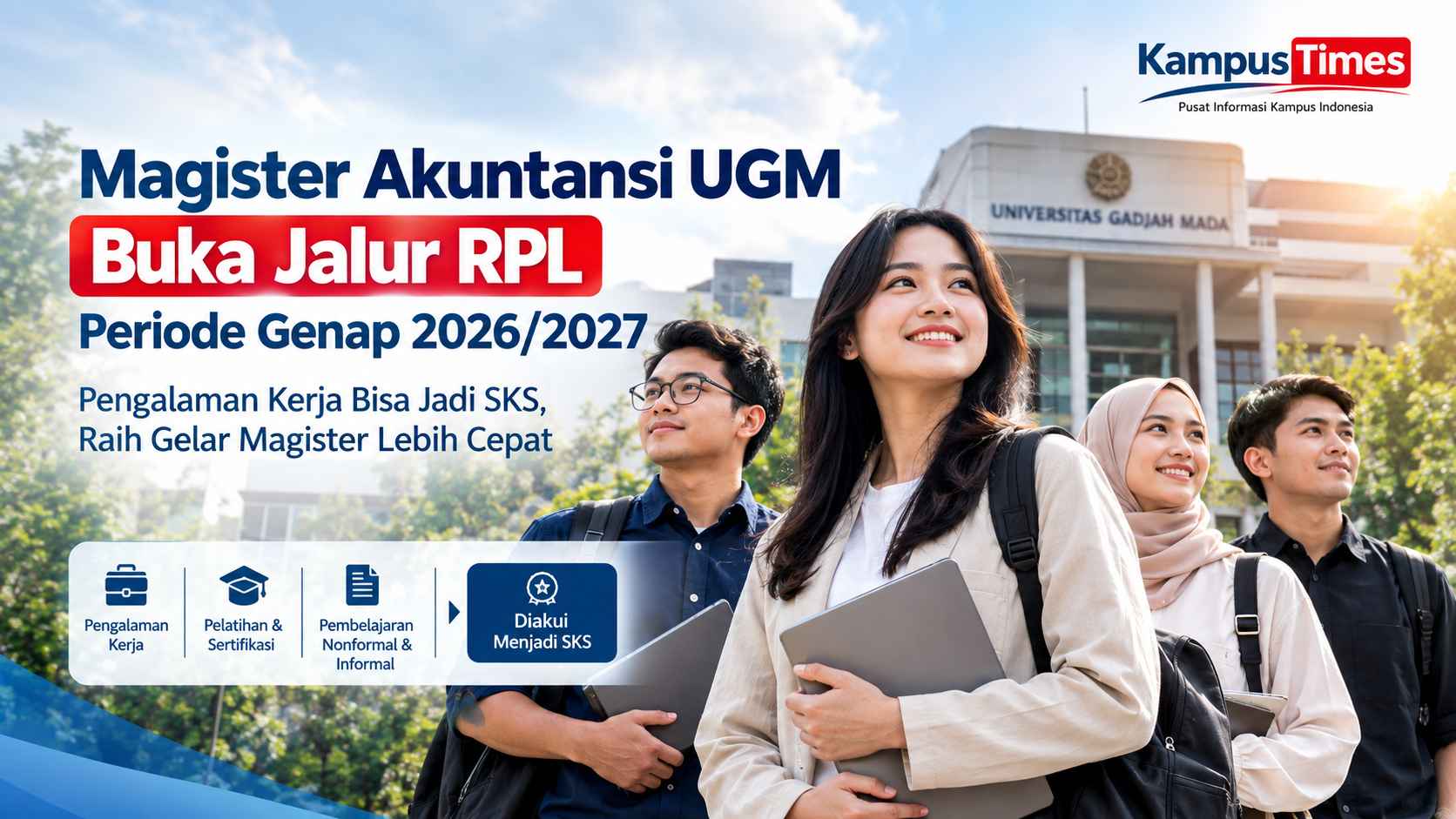 Magister Akuntansi UGM Buka Jalur RPL 2026, Pengalaman Kerja Bisa Diakui Jadi SKS