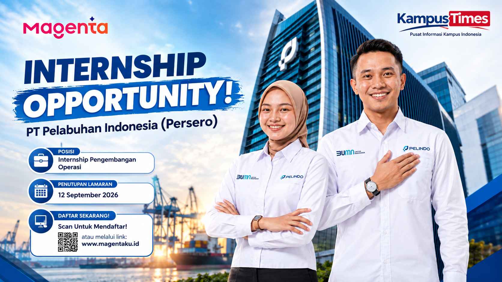 Lowongan Magang PT Pelabuhan Indonesia 2026, Ada Posisi Pengembangan Operasi