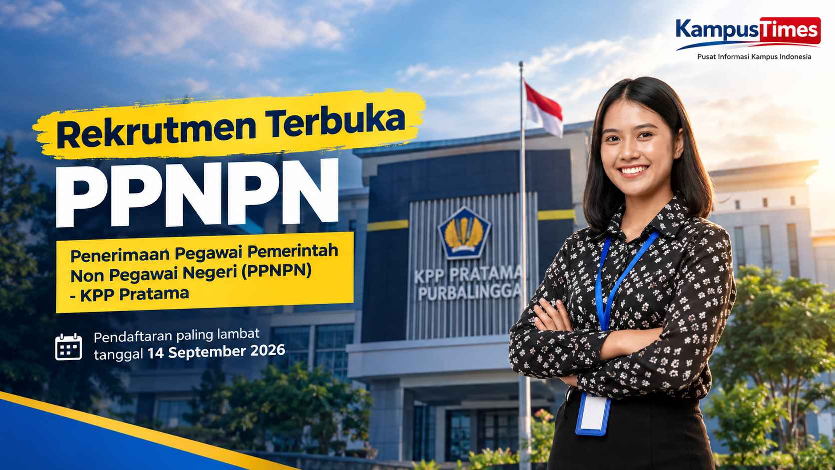 Rekrutmen PPNPN KPP Pratama Purbalingga 2026 Dibuka, Cek Syarat dan Batas Pendaftaran