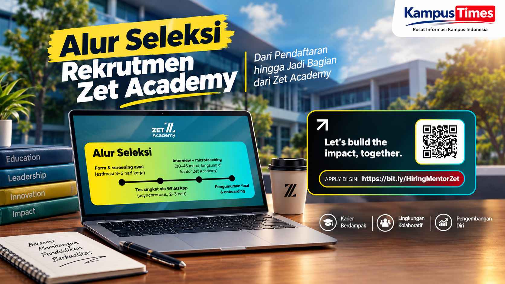 Lowongan Mentor Matematika UTBK-SNBT di Zet Academy, Gaji hingga Rp5 Juta
