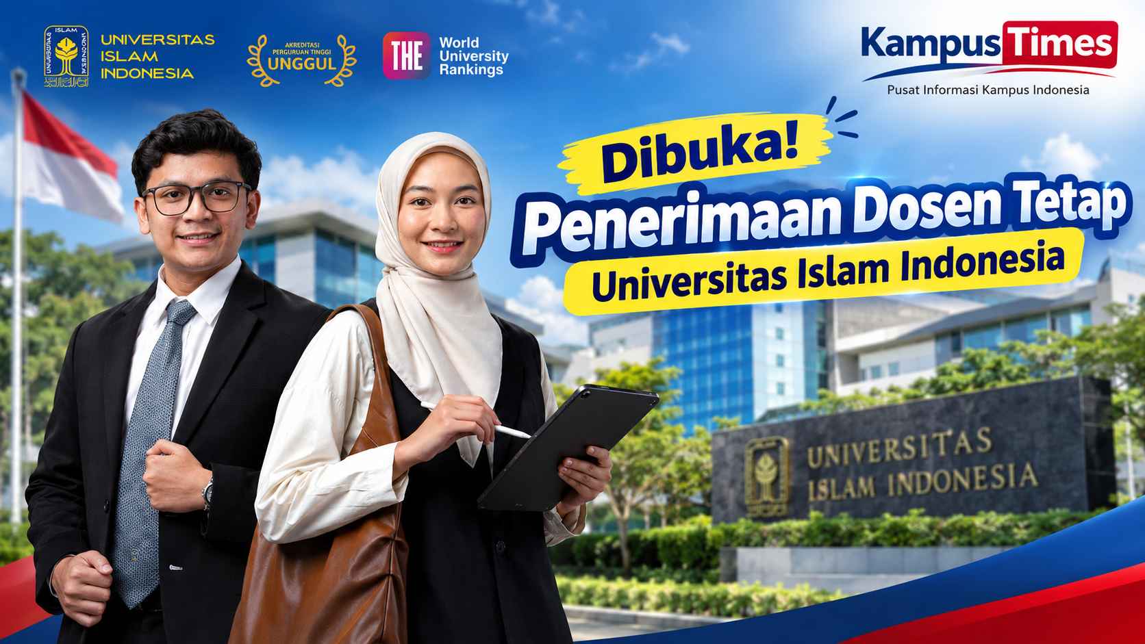 Lowongan Dosen Tetap UII 2026 Dibuka, Ini Formasi dan Jadwal Seleksinya