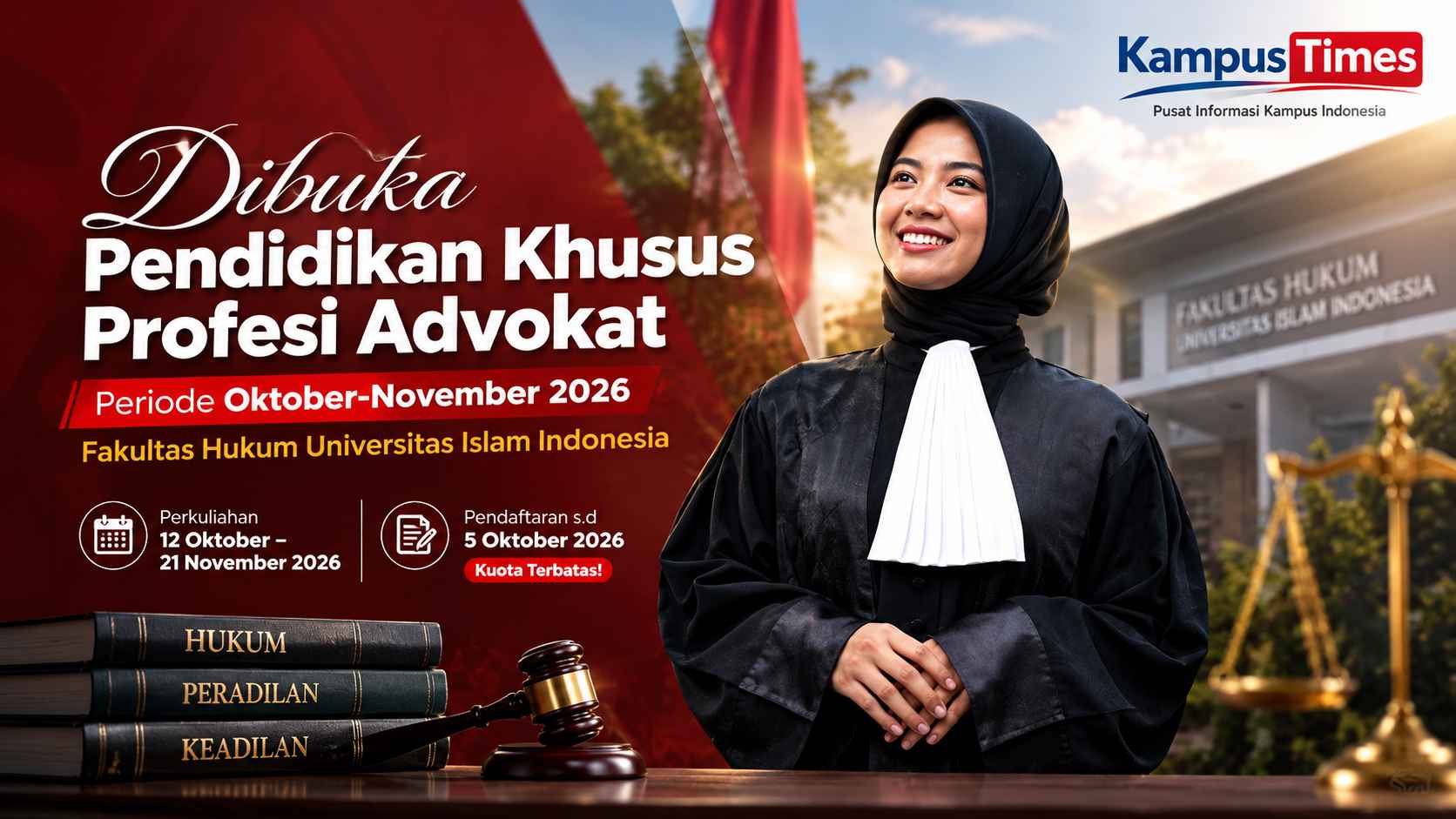 PKPA FH UII Oktober-November 2026 Dibuka, Cek Jadwal dan Pendaftarannya