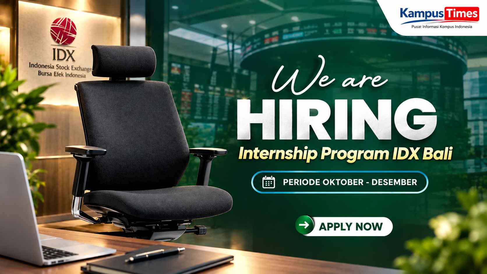 Lowongan Internship IDX Bali 2026, Cek Syarat dan Cara Daftarnya