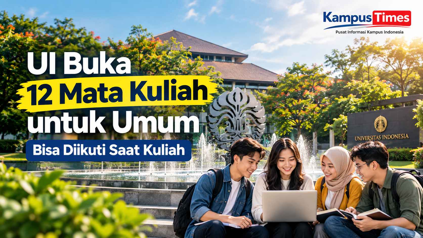 UI Buka 12 Mata Kuliah untuk Umum, Bisa Diikuti Saat Kuliah